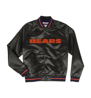 Lightweight Raglan Satin Jacket Chicago Bears