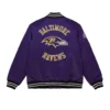 Cooperstown Heavyweight Satin Purple Jacket Baltimore Ravens - Image 2