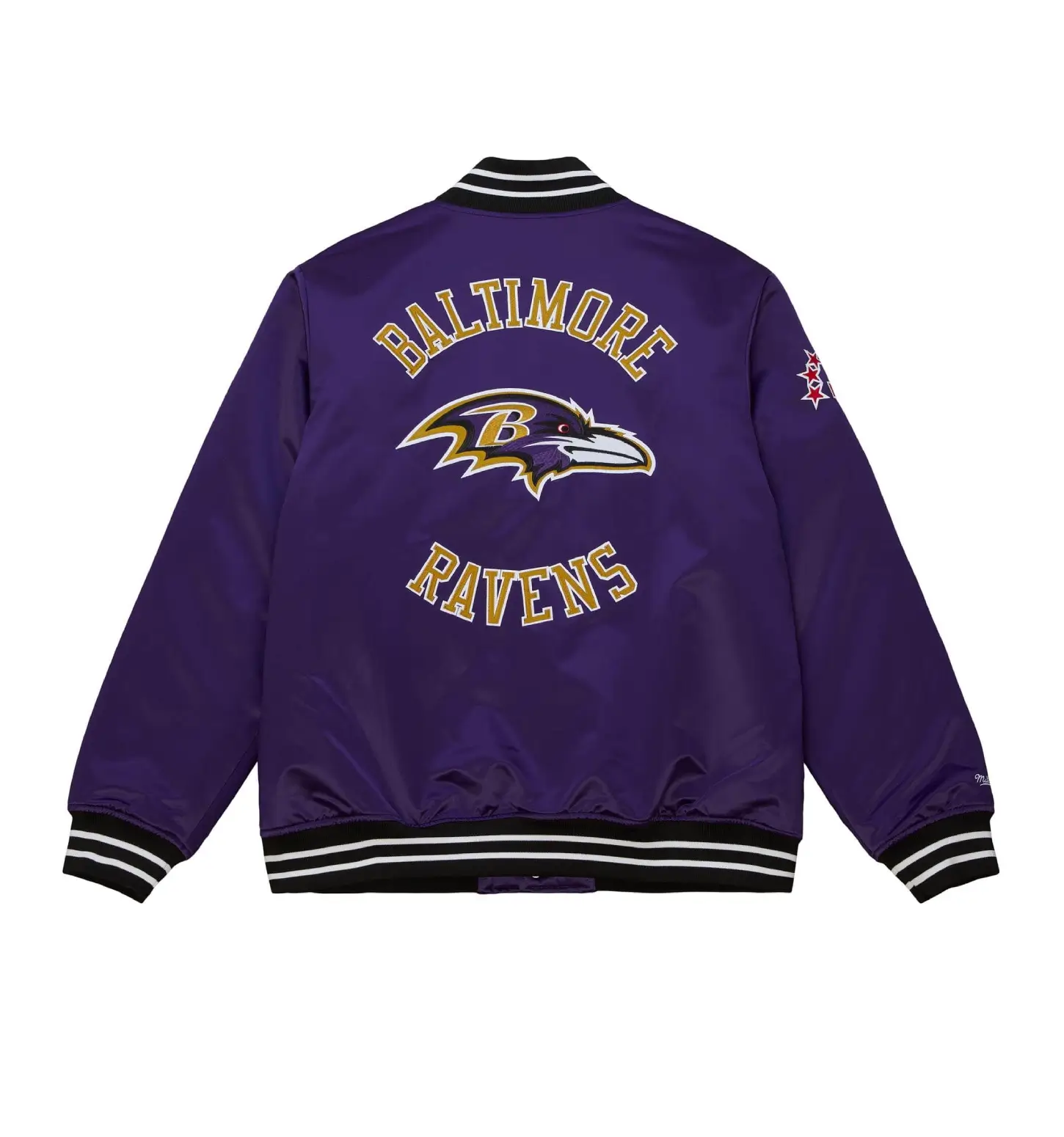 Cooperstown Heavyweight Satin Purple Jacket Baltimore Ravens - Image 2
