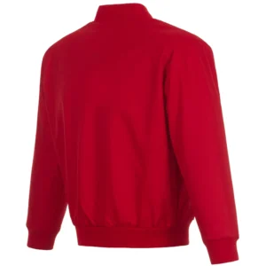 Alternative view of Houston Texans Full Wool One Color Satin Varsity Jacket