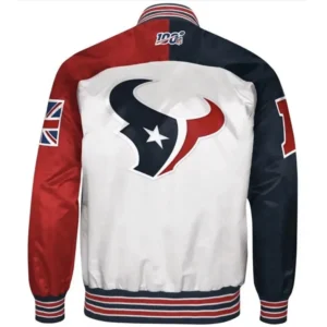 Alternative view of Houston Texans Limited Edition Rib Starter Satin Varsity Jacket
