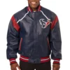 Houston Texans Football Team Players Full Leather Varsity Jacket
