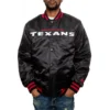 Houston Texans Bomber Football Team Players Satin Varsity Black Jacket