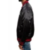 Houston Texans Bomber Football Team Players Satin Varsity Black Jacket - Image 4