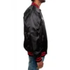 Houston Texans Bomber Football Team Players Satin Varsity Black Jacket - Image 3
