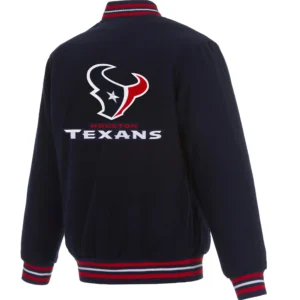 Alternative view of Houston Texans Football Team Players Full Wool One Color Varsity Jacket