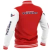 Houston Texans Vintage Bomber Satin Varsity Jacket Red & White - Image 2