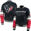 Houston Texans Navy Victory Cheer Navy Varsity Jacket - Image 4