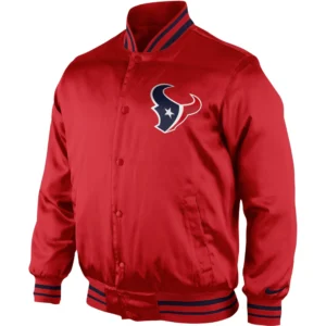 Houston Texans Starter Nike Satin Varsity Red Jacket