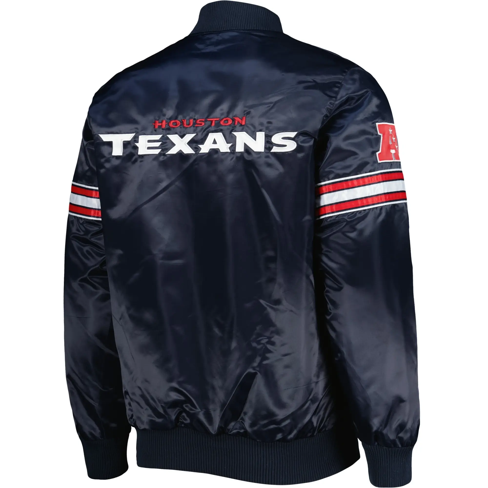 Houston Texans Starter The Pick and Roll Snap Varsity Jacket - Image 2