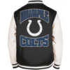 Indianapolis Colts 3rd Down 2.0 Chenille Wool & Leather Varsity Jacket - Image 2