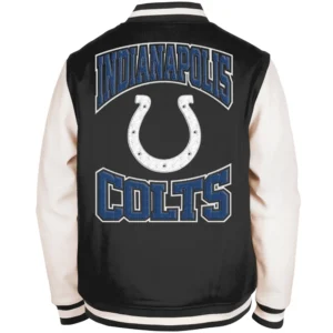 Alternative view of Indianapolis Colts 3rd Down 2.0 Chenille Wool & Leather Varsity Jacket