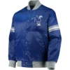 Indianapolis Colts The Power Forward Classic Rib Satin Varsity Jacket