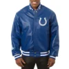 Indianapolis Full Leather Blue Varsity Jacket