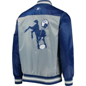 Alternative view of Indianapolis Colts The Tradition II Football Team Players Satin Varsity Jacket