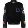 Indianapolis Colts Jeff Hamilton Wool & Leather Varsity Jacket