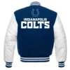 Alternative view of Indianapolis Colts Letterman Wool & Leather Varsity Jacket