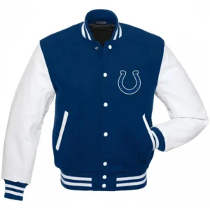 Indianapolis Colts Letterman Wool & Leather Varsity Jacket