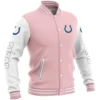 Indianapolis Colts Vintage Bomber Snap Button Satin Varsity Jacket