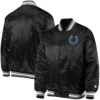 Indianapolis Colts Starter Locker Room Satin Varsity Black Jacket - Image 3
