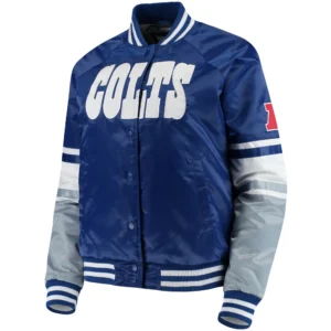 Indianapolis Colts Starter Victory Cheer Satin Varsity Jacket