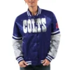Indianapolis Colts Starter Victory Cheer Satin Varsity Jacket - Image 2