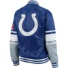 Indianapolis Colts Starter Victory Cheer Satin Varsity Jacket - Image 3