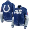 Indianapolis Colts Starter Victory Cheer Satin Varsity Jacket - Image 4
