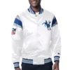 Indianapolis Colts Starter Vintage Full-Snap Satin Varsity White Jacket