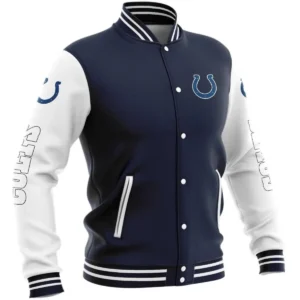 Indianapolis Colts Vintage Bomber Team players Satin Varsity Jacket