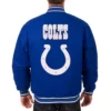 Indianapolis Colts Full Wool One Color Varsity Jacket - Image 2