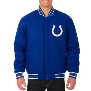 Indianapolis Colts Full Wool One Color Varsity Jacket