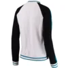 Jacksonville Jaguars Classic Full-Snap Rib New Era Satin Varsity Jacket - Image 3