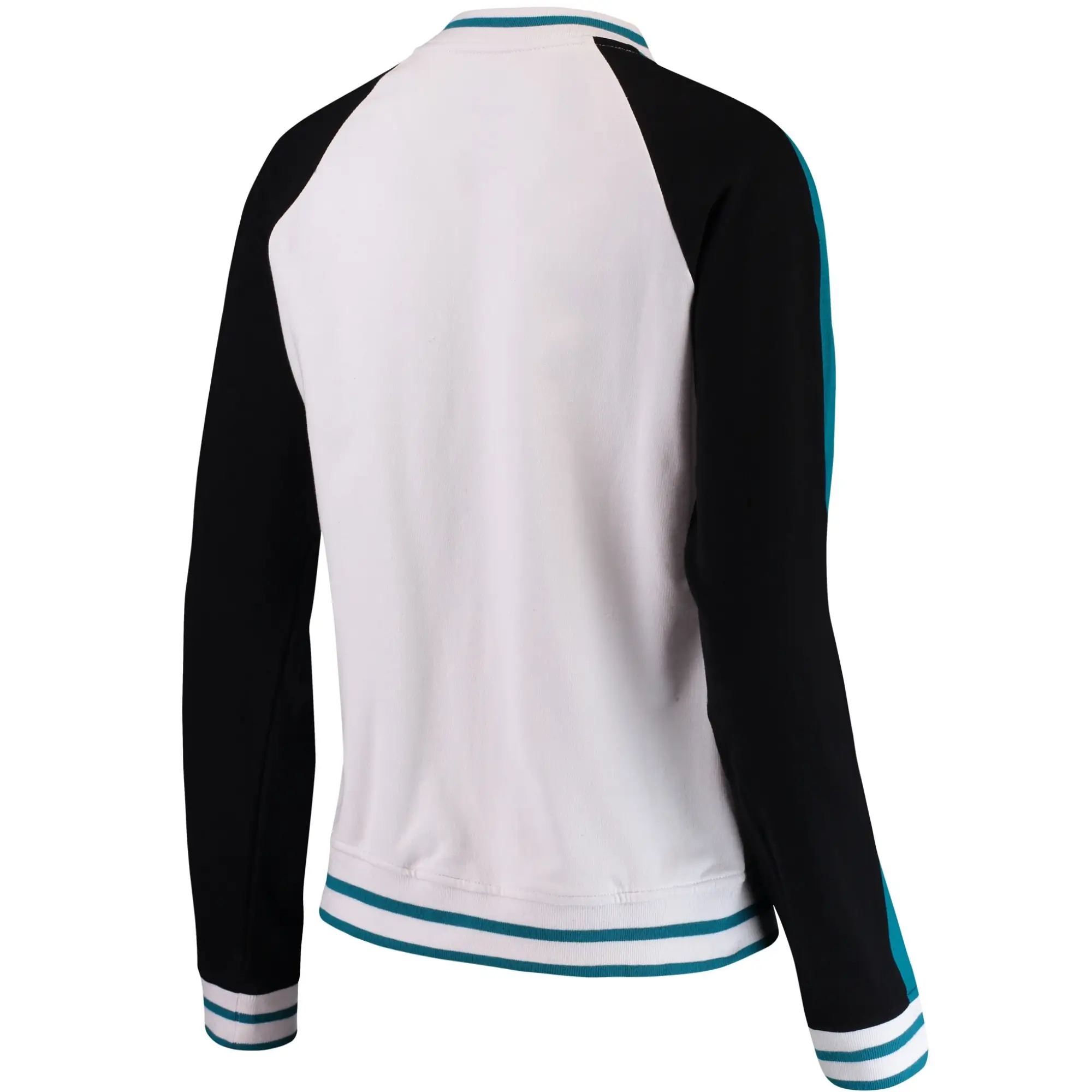 Jacksonville Jaguars Classic Full-Snap Rib New Era Satin Varsity Jacket - Image 3