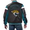 Jacksonville Jaguars G-III Sports by Carl Banks Full-Zip Leather Varsity Jacket - Image 2