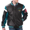Jacksonville Jaguars G-III Sports by Carl Banks Full-Zip Leather Varsity Jacket