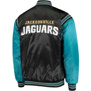 Alternative view of Jacksonville Jaguars Starter The Enforcer Satin Varsity Jacket