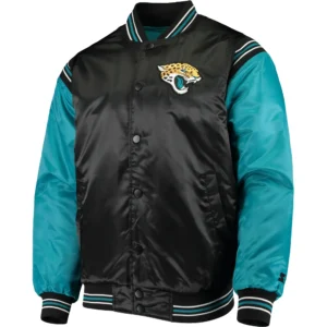 Jacksonville Jaguars Starter The Enforcer Satin Varsity Jacket