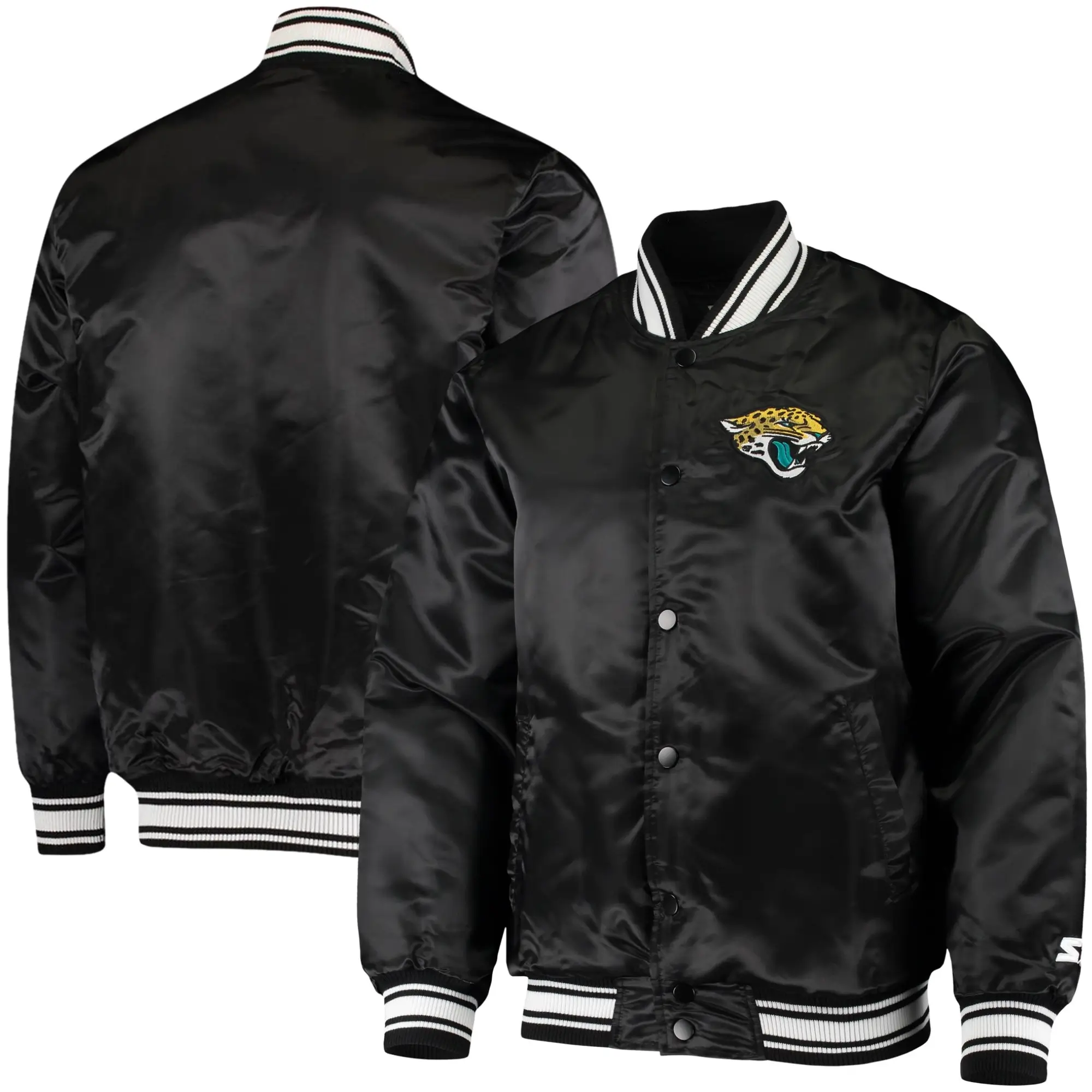 Jacksonville Jaguars Starter locker Room Satin Varsity Jacket - Image 3