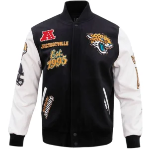 Jacksonville Jaguars Mashup Wool & Faux Leather Varsity Jacket