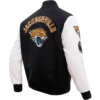 Alternative view of Jacksonville Jaguars Mashup Wool & Faux Leather Varsity Jacket