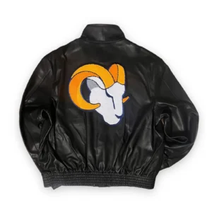 Alternative view of Jeff Hamilton Los Angeles Rams Full Leather Jacket
