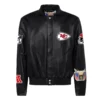 Kansas City Chiefs Jeff Hamilton Full-Snap Black Full Leather Jacket