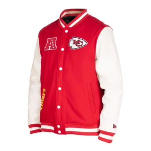 Kansas City Chiefs 3rd Down 2.0 Full-Snap Red & White Wool & Leather Varsity Jacket