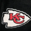 Kansas City Chiefs Classic Pro Standard Logo Full-Zip Black & White Varsity Jacket - Image 3