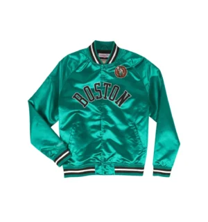 Lightweight Satin Lightweight Raglan Jacket Boston Celtics