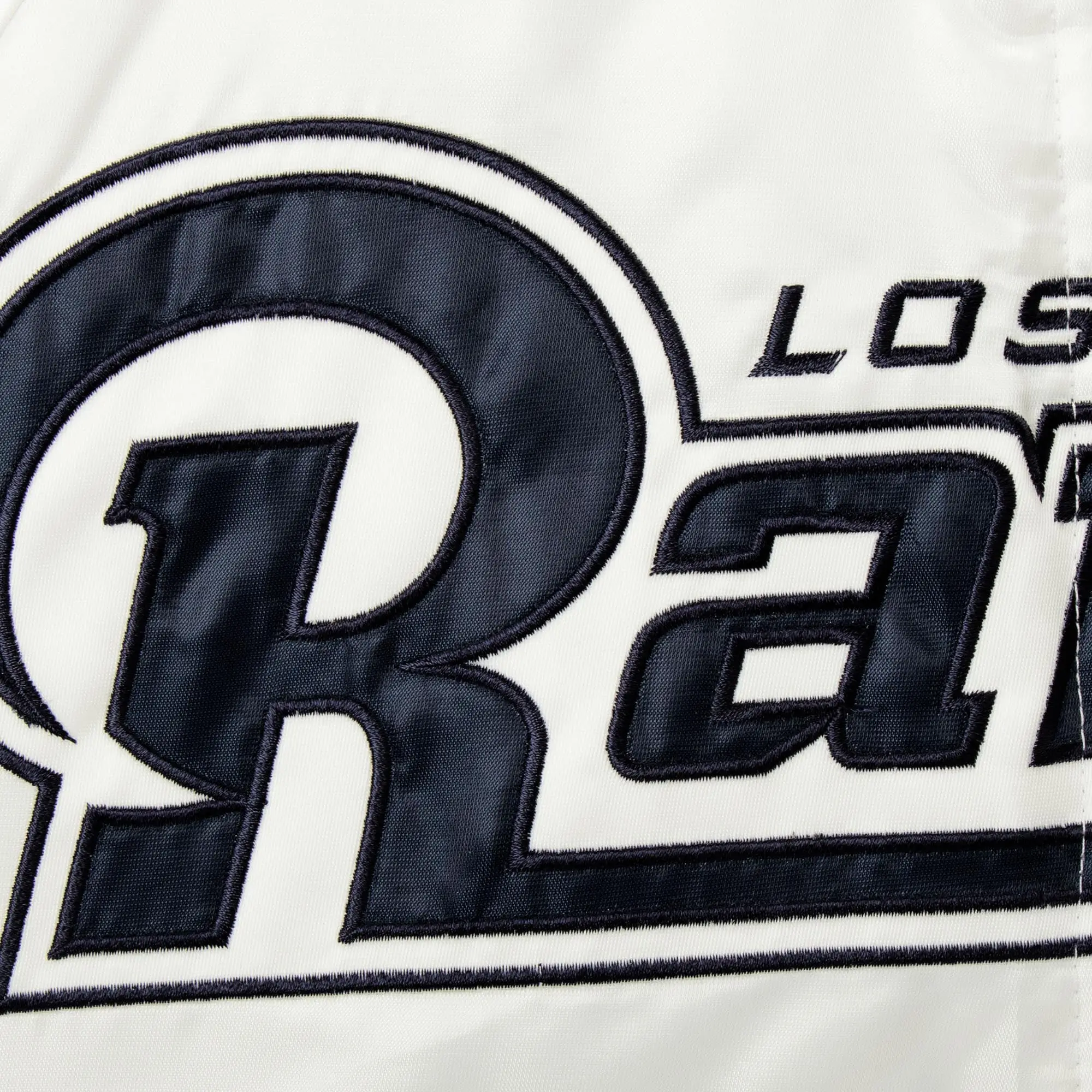 Los Angeles Rams Hometown White & Navy Varsity Jacket - Image 3