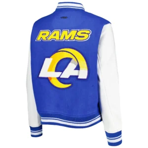 Alternative view of Los Angeles Rams Classic Super Bowl Varsity Jacket