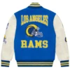 Los Angeles Rams OVO Royal Full-Snap Varsity Jacket - Image 6