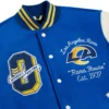 Los Angeles Rams OVO Royal Full-Snap Varsity Jacket - Image 5